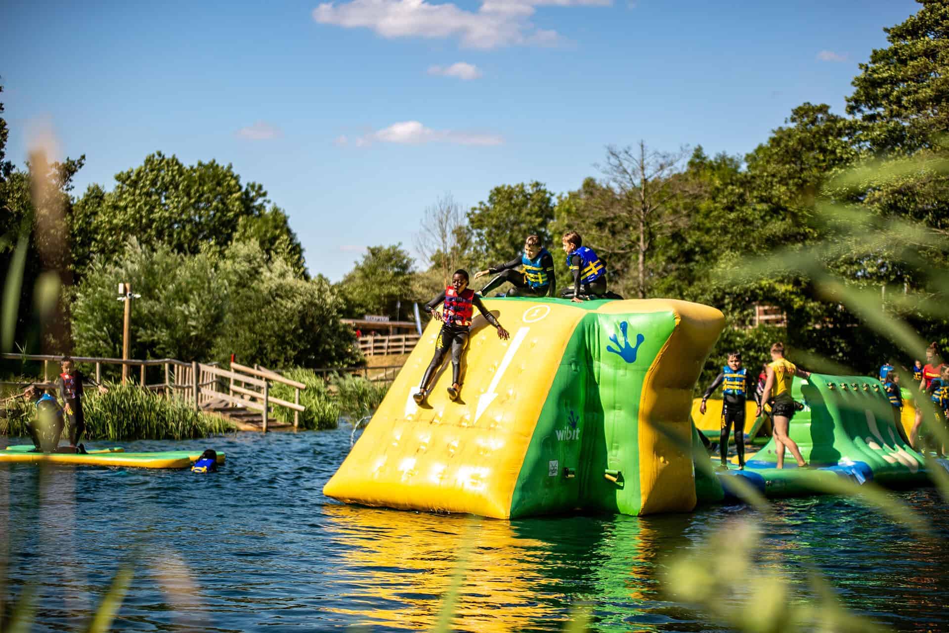 Water Park A Total Wipeout Wibit Course. (Located at Corfe Castle