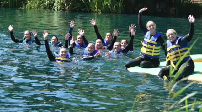 waterpark – group – adults – water