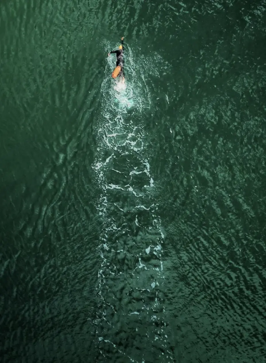 open-water-swimming-above